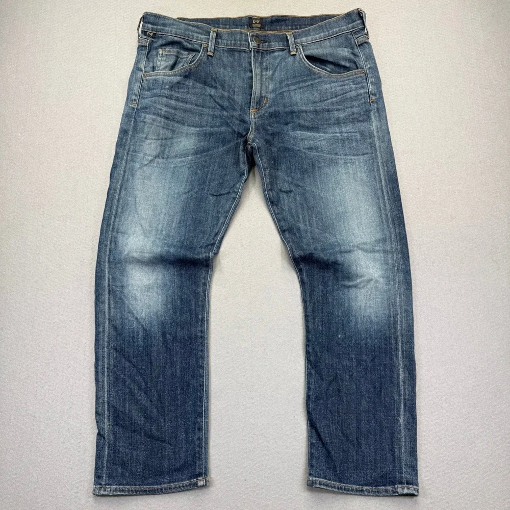 Citizens of Humanity Emerson Slim Boyfriend Jeans Medium Wash Blue Denim 36